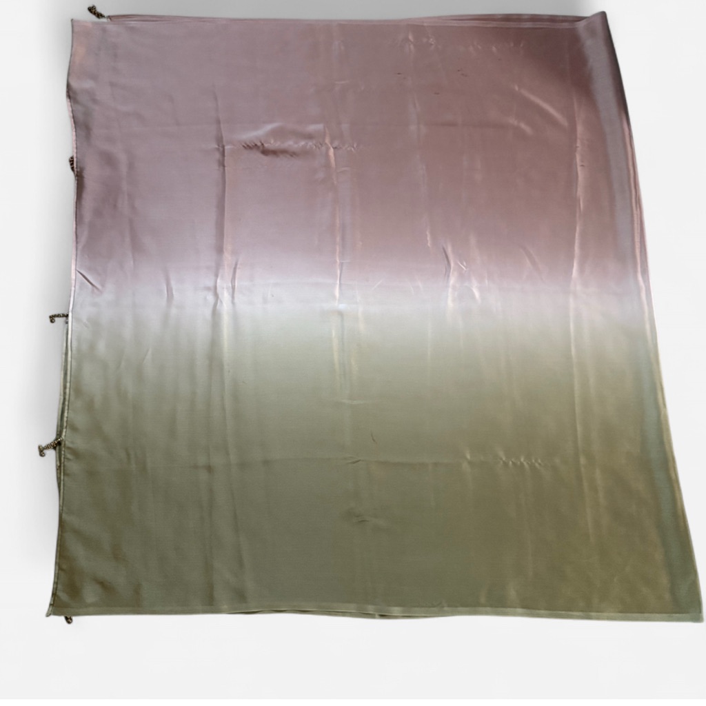 Traditional Dupatta Green & Light Pink/Purple